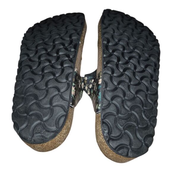 Birkenstock Gizeh Magical Flower Dark Teal Size 7 38 Ladies Sandals Birko Flor - Picture 9 of 10